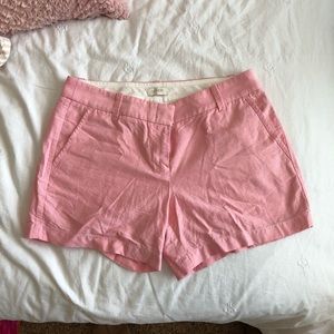 NWOT J Crew Women’s chino 4” pink shorts size 6